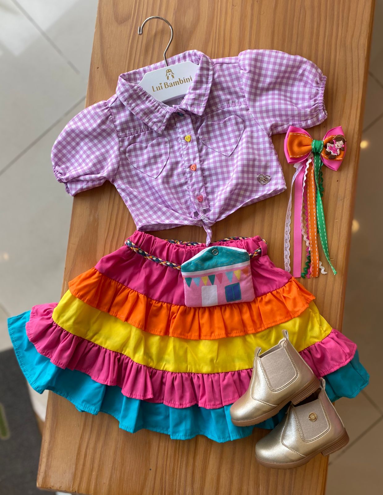 Saia Junina Saia E Blusa De Quadrilha Infantil Caipira Saia E Blusa Festa  Junina Blusa De, image size:1239x1600