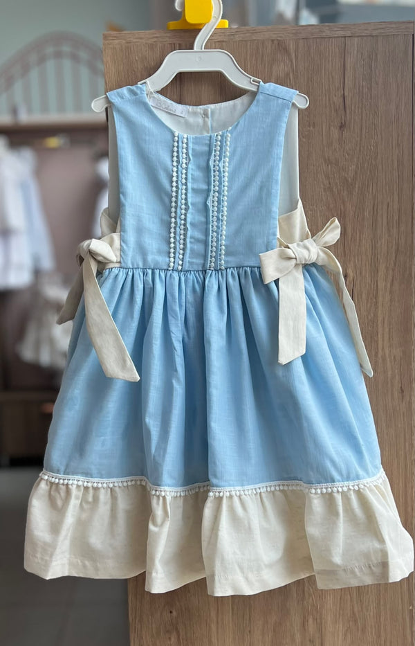 VESTIDO REGATA GUIPIR LAÇOS DUPLOS MENINA BARBARA KIDS