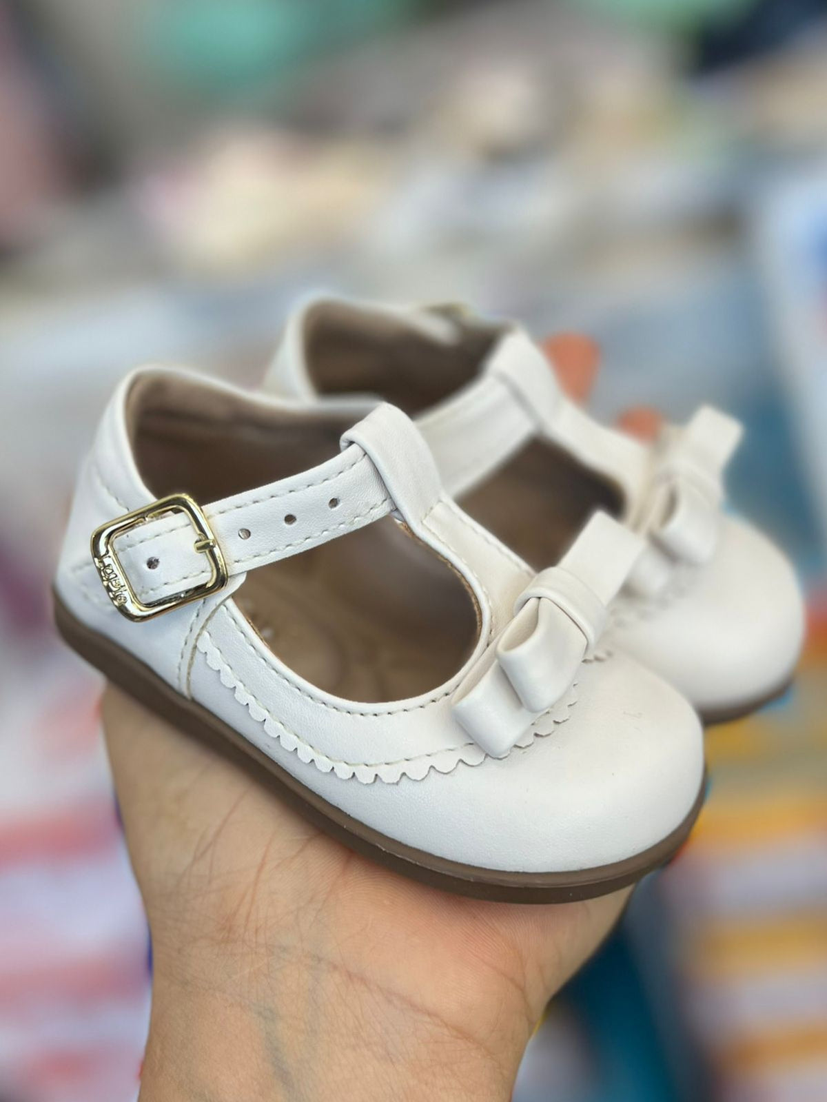 SAPATO SAPATILHA RETRÔ NAPA PARIS FECHO METÁLICO LAÇO MENINA LUI BAMBINI - OFF
