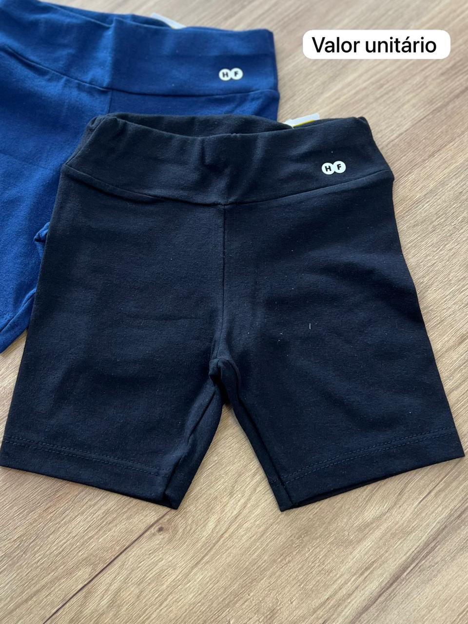 SHORT CICLISTA PARA USAR EMBAIXO DO VESTIDO LISO BÁSICO MENINA HAVE FUN - PRETO