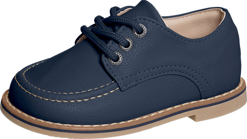 SAPATO MOCASSIM CADARÇO COSTURA EXTERNA MENINO XUA XUA - MARINHO