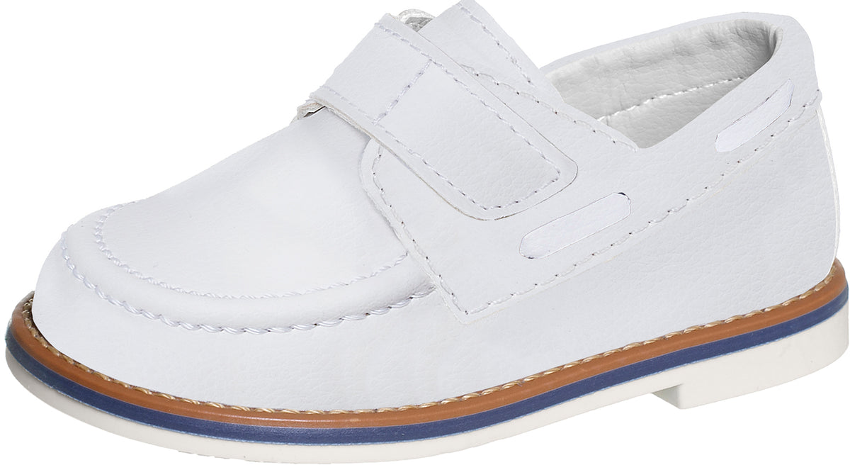 SAPATO MOCASSIM VELCRO COSTURA EXTERNA MENINO XUA XUA - BRANCO