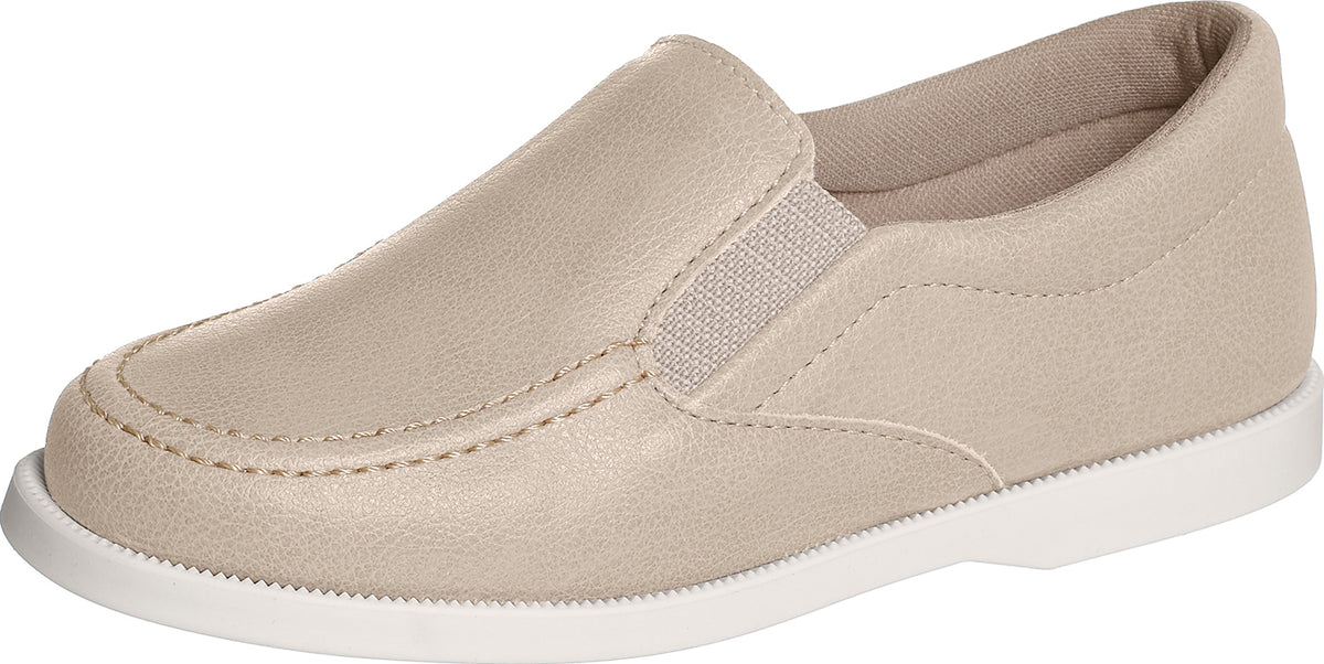 SAPATO MOCASSIM LISO BÁSICO CALCE FÁCIL MENINO XUA XUA - AREIA