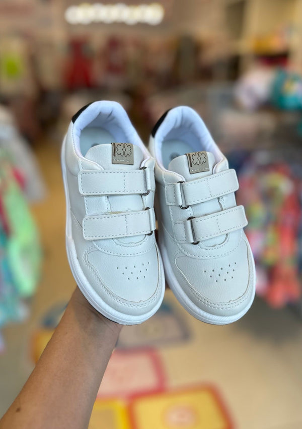 TÊNIS DUPLO VELCRO CANO BAIXO E SOLADO EMBORRACHADO MENINO XUA XUA