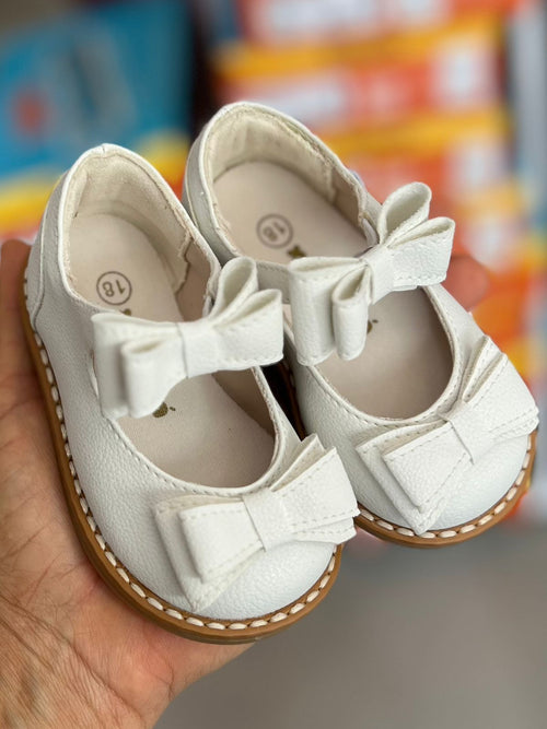 SAPATO SAPATILHA LAÇO DUPLO CALCE FÁCIL ELÁSTICO MENINA XUÁ XUÁ - BRANCO