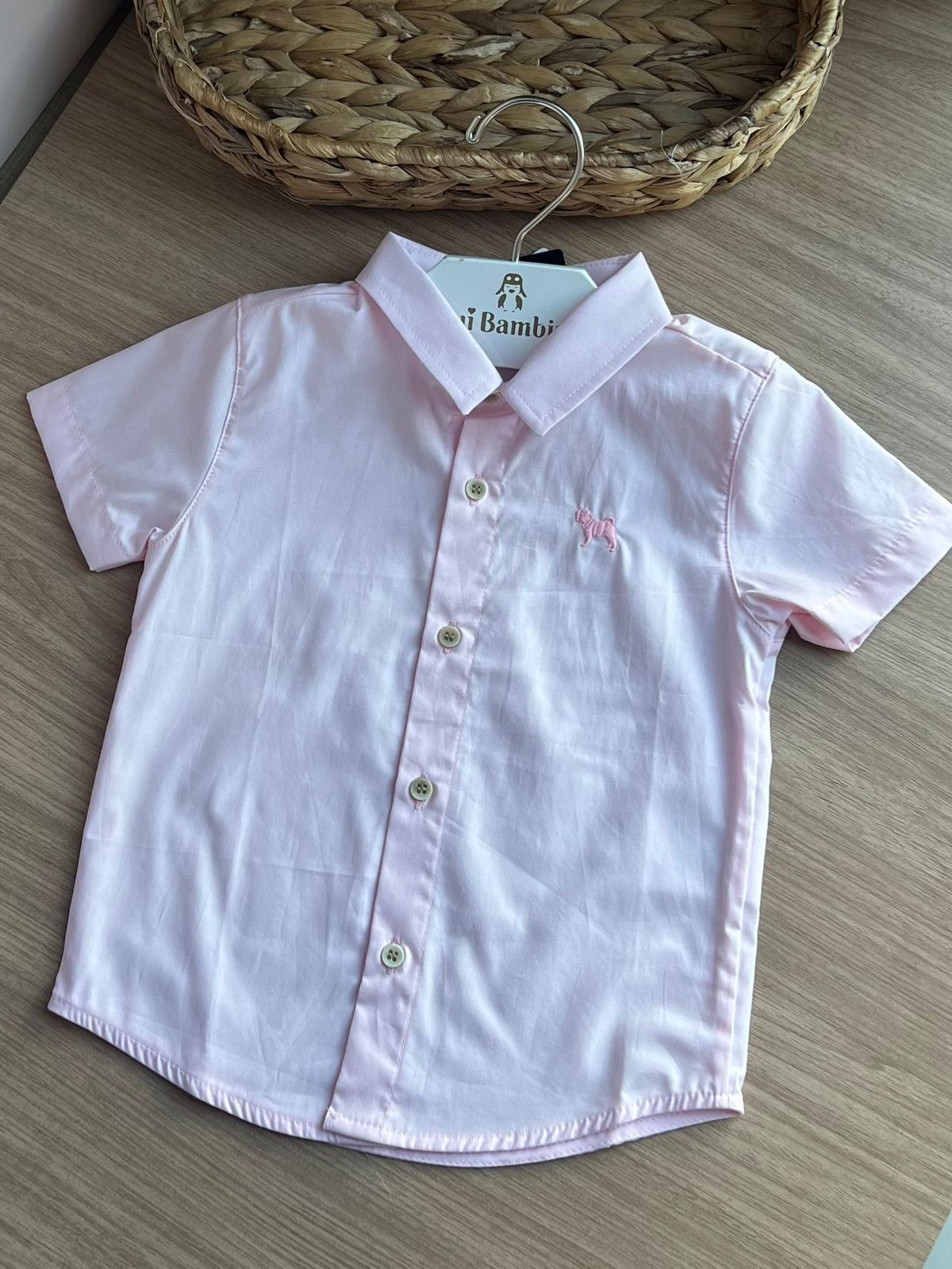 CAMISA MANGA CURTA EM TRICOLINE MENINO CHARPEY