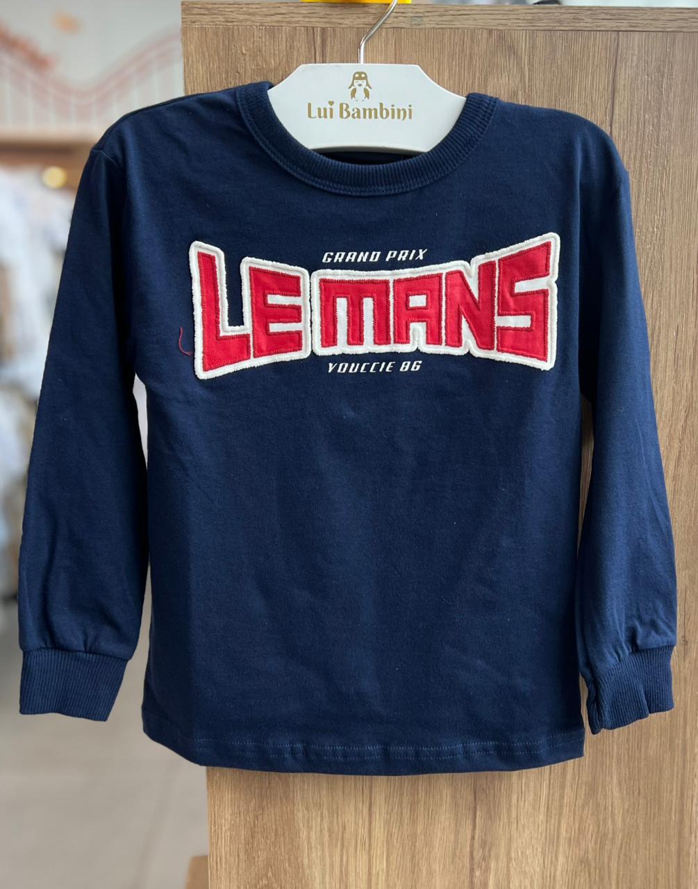 CAMISETA MANGA LONGA LEMANS GRAND PRIX MENINO YOUCCIE - MARINHO