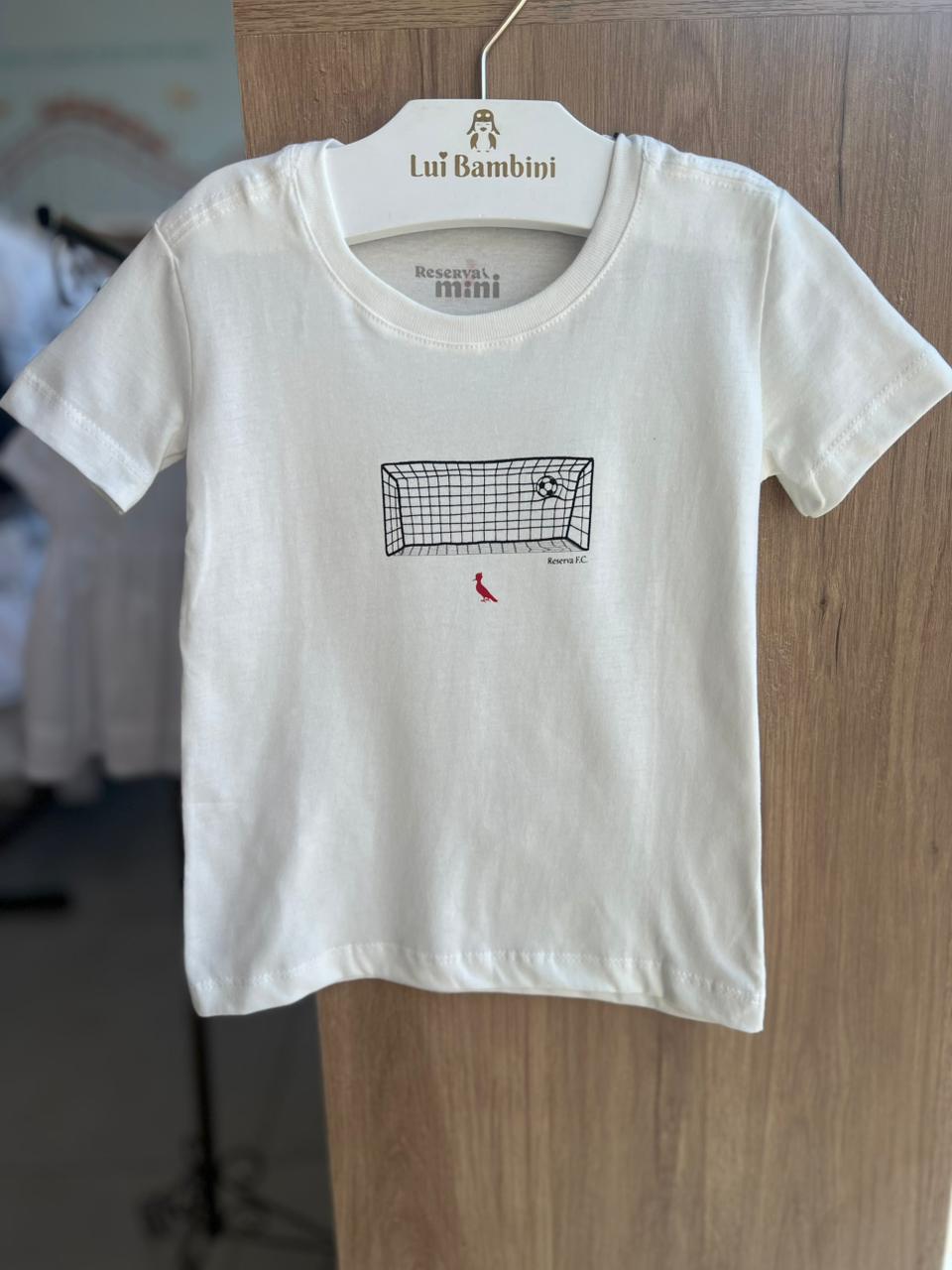 CAMISETA MANGA CURTA GOL REDE FUTEBOL SOCCER FC PICA PAU MENINO RESERVA MINI - OFF