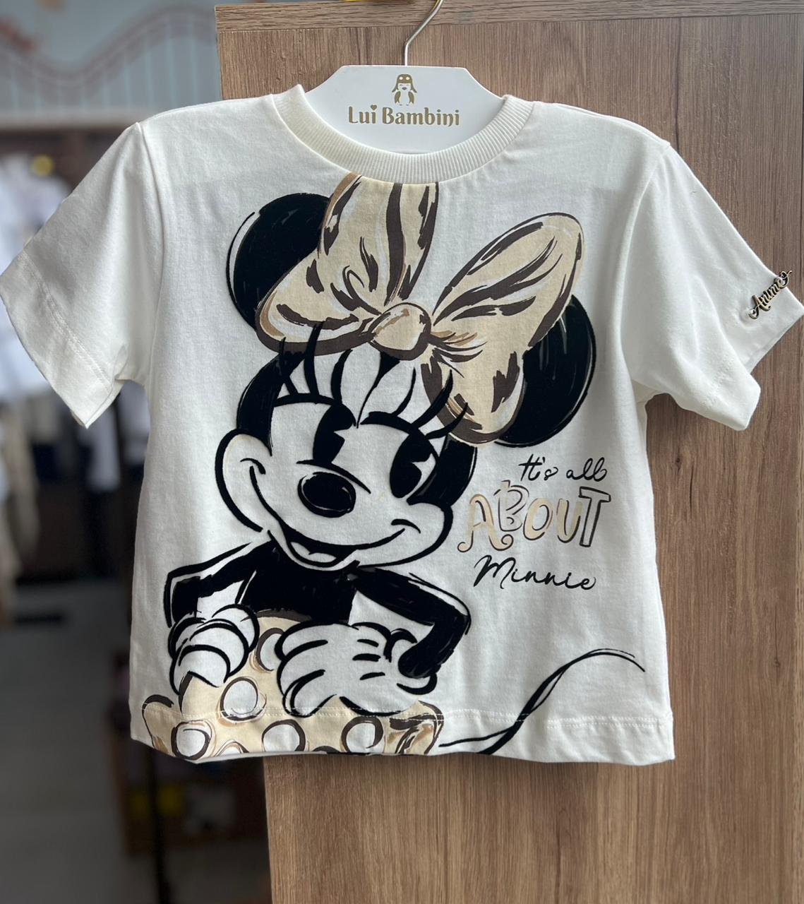 BLUSA MANGA CURTA MINNIE IT'S ALL ABOUT MENINA ANIMÊ - OFF