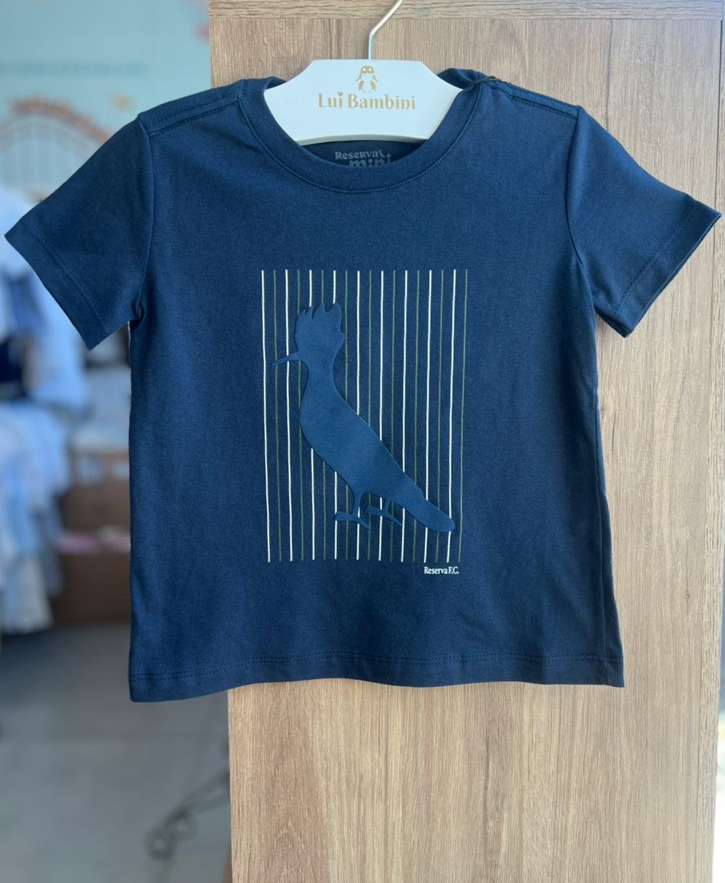 CAMISETA MANGA CURTA LISTRAS PICA PAU FC MENINO RESERVA MINI - MARINHO