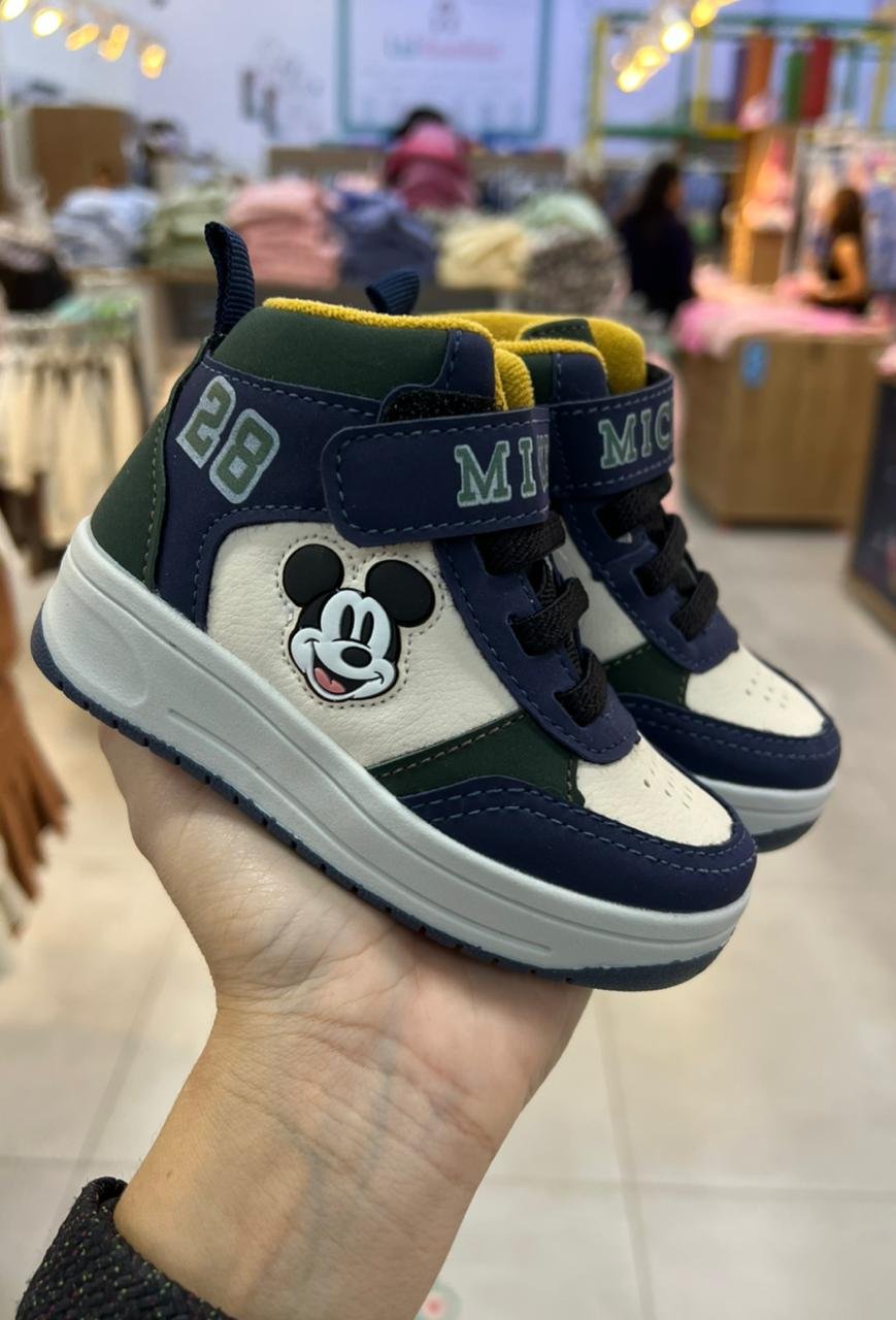 TÊNIS VELCRO CADARÇO MICKEY TEAM MENINO DYAN - OFF/MARINHO