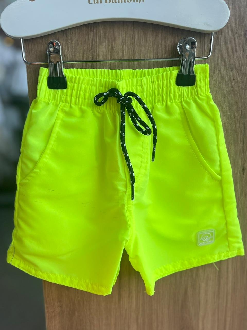 BERMUDA SHORT TECTEL BOLSO CORDÃO ELÁSTICO CÓS MENINO FAKINI - AMARELO