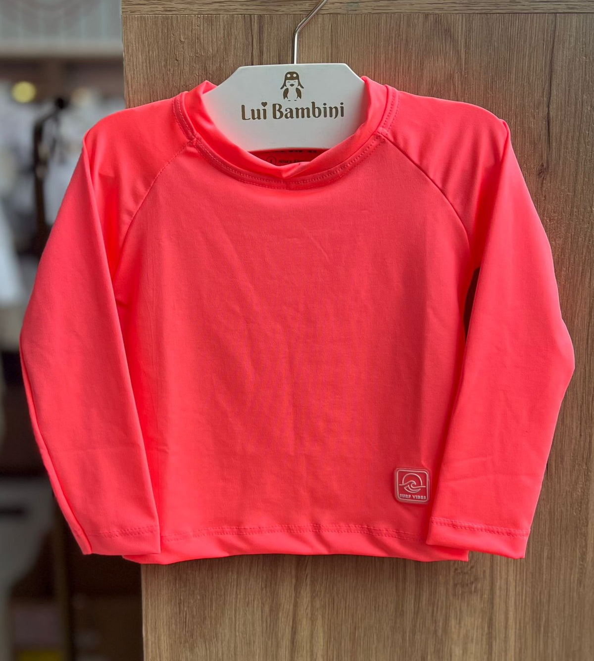 CAMISETA MANGA LONGA LISO BÁSICO PROTEÇÃO UV50+ MENINA FAKINI - ROSA NEON