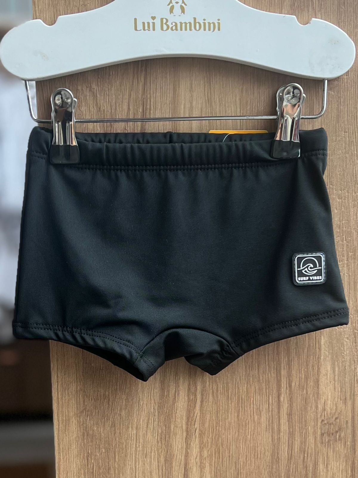SUNGA LISA BÁSICA CORDÃO PROTEÇÃO UV50+ MENINO FAKINI - PRETO