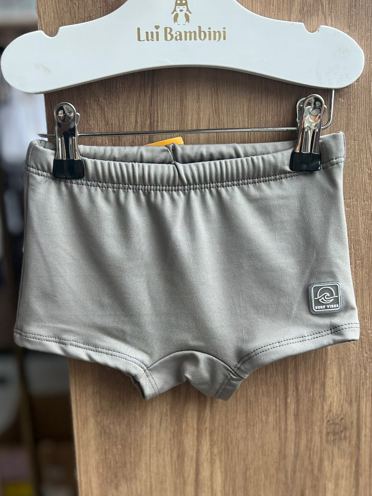 SUNGA LISA BÁSICA CORDÃO PROTEÇÃO UV50+ MENINO FAKINI - CINZA