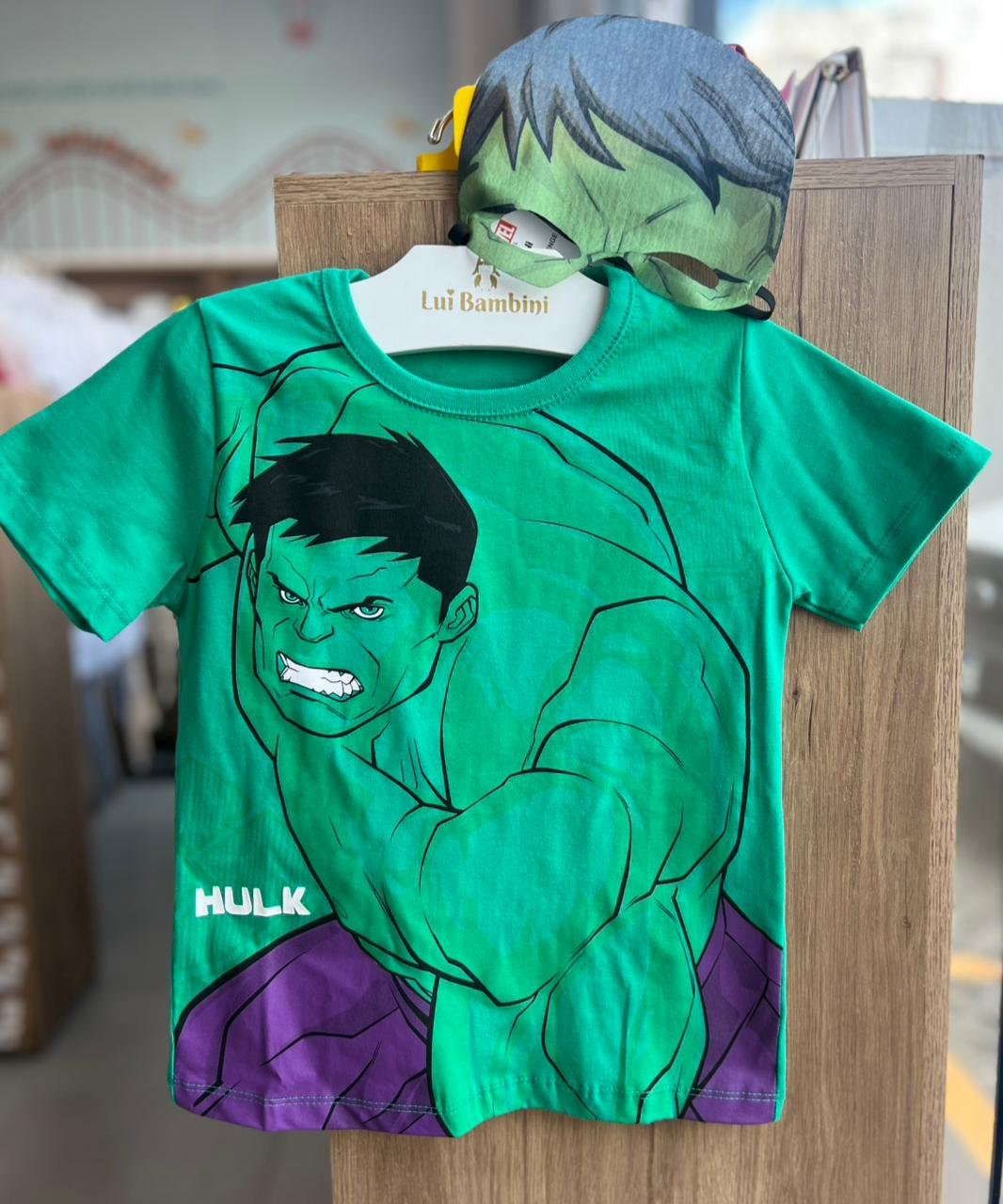 CAMISETA MANGA CURTA HULK HEROI MARVEL MENINO FAKINI - VERDE