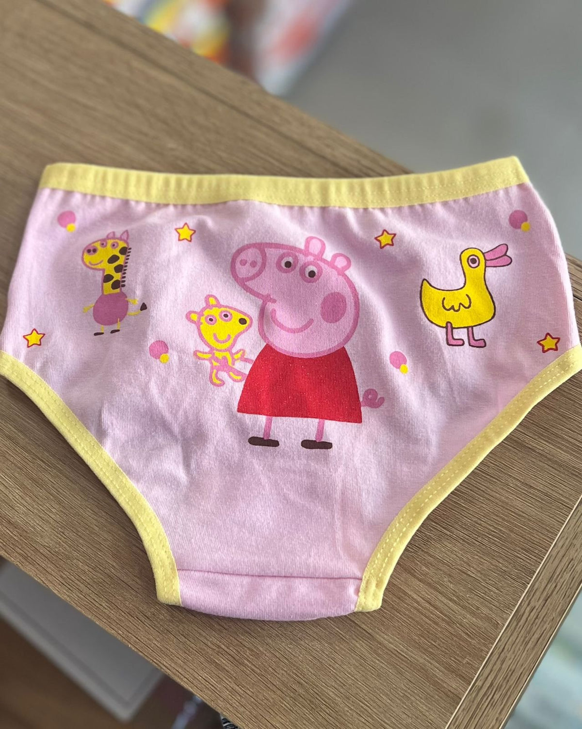 CALCINHA ALGODÃO PIG PORQUINHA GIRAFA MENINA LUI BAMBINI - ROSA