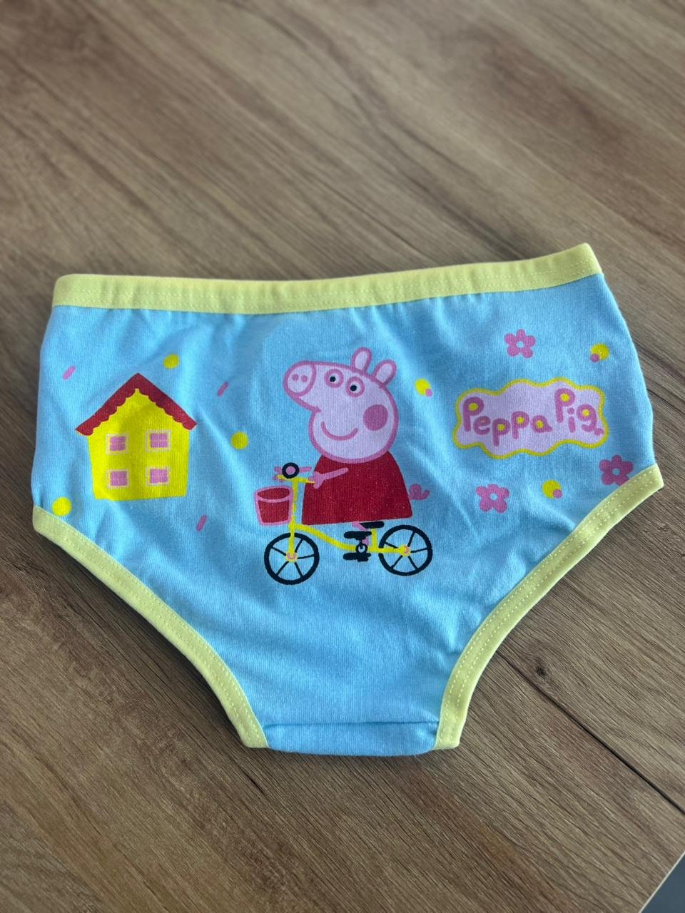 CALCINHA ALGODÃO PIG PORQUINHA CASINHA MENINA LUI BAMBINI - AZUL