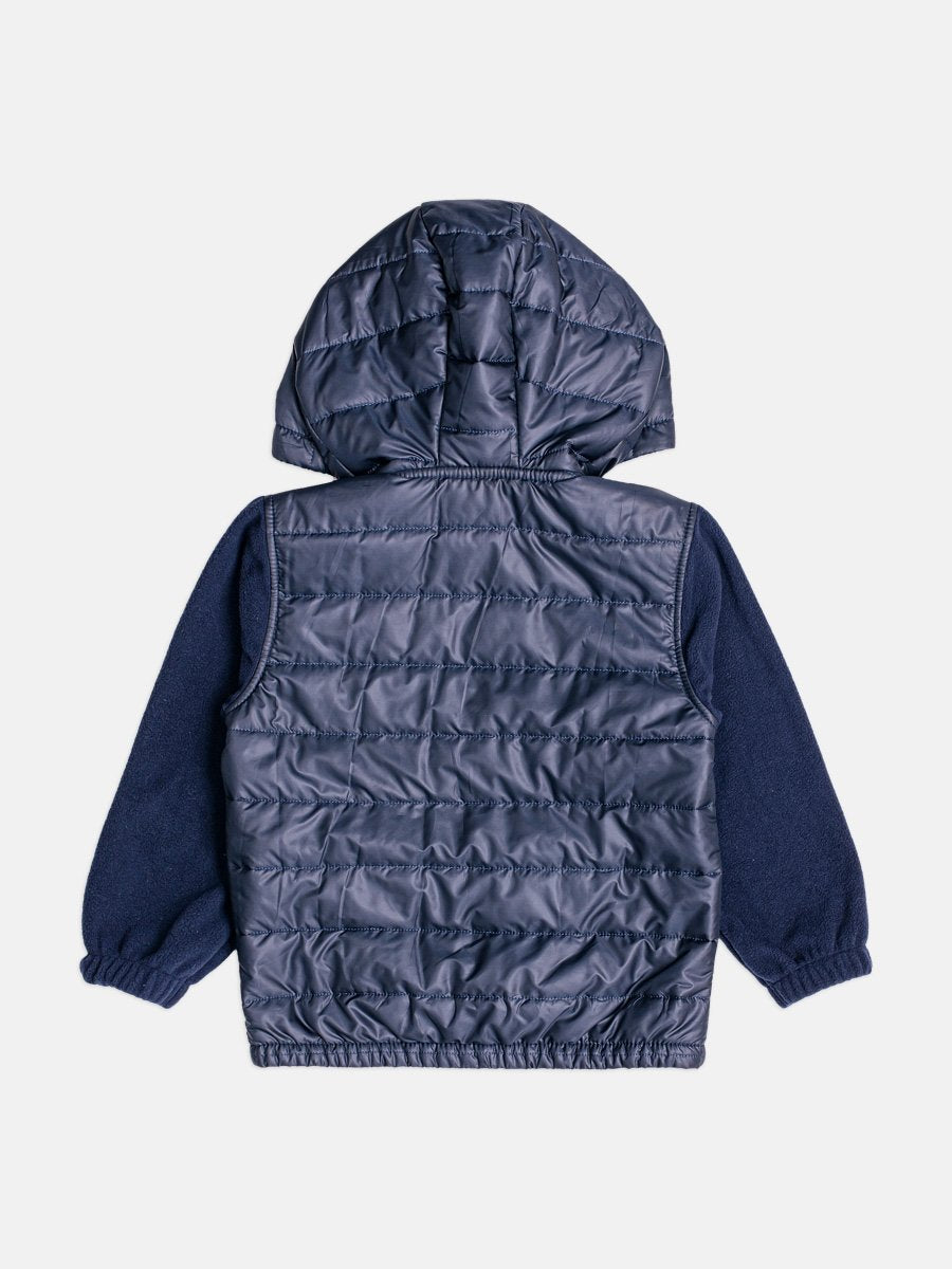 JAQUETA MANGA LONGA PUFFER CORTA VENTO ORELHAS MICKEY MENINO YOUCCIE - MARINHO
