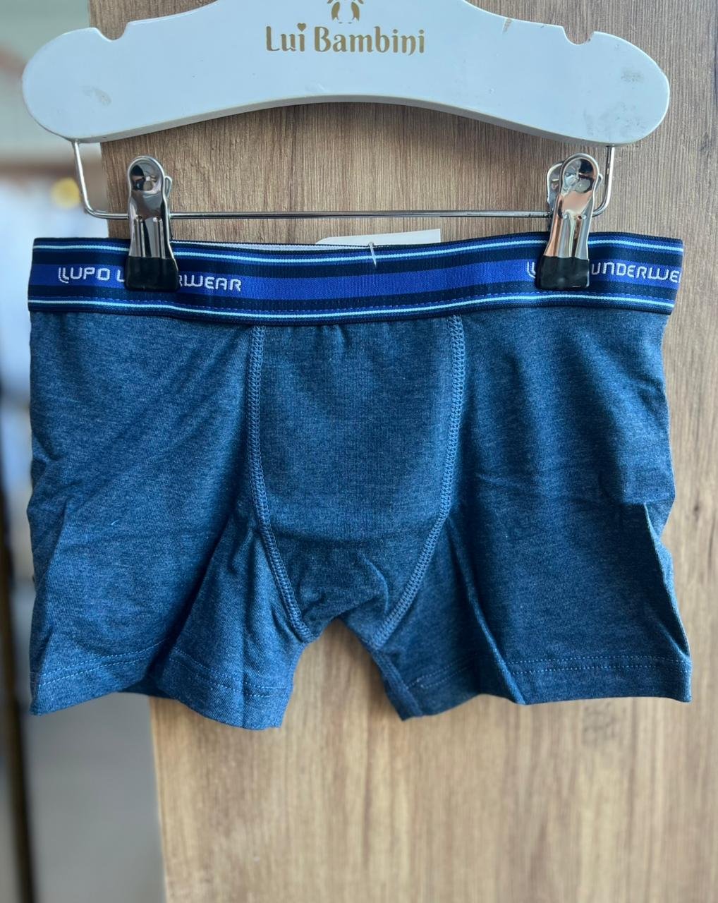 CUECA UNDEWEAR ELÁSTICO CÓS ALGODÃO MENINO LUPO - AZUL
