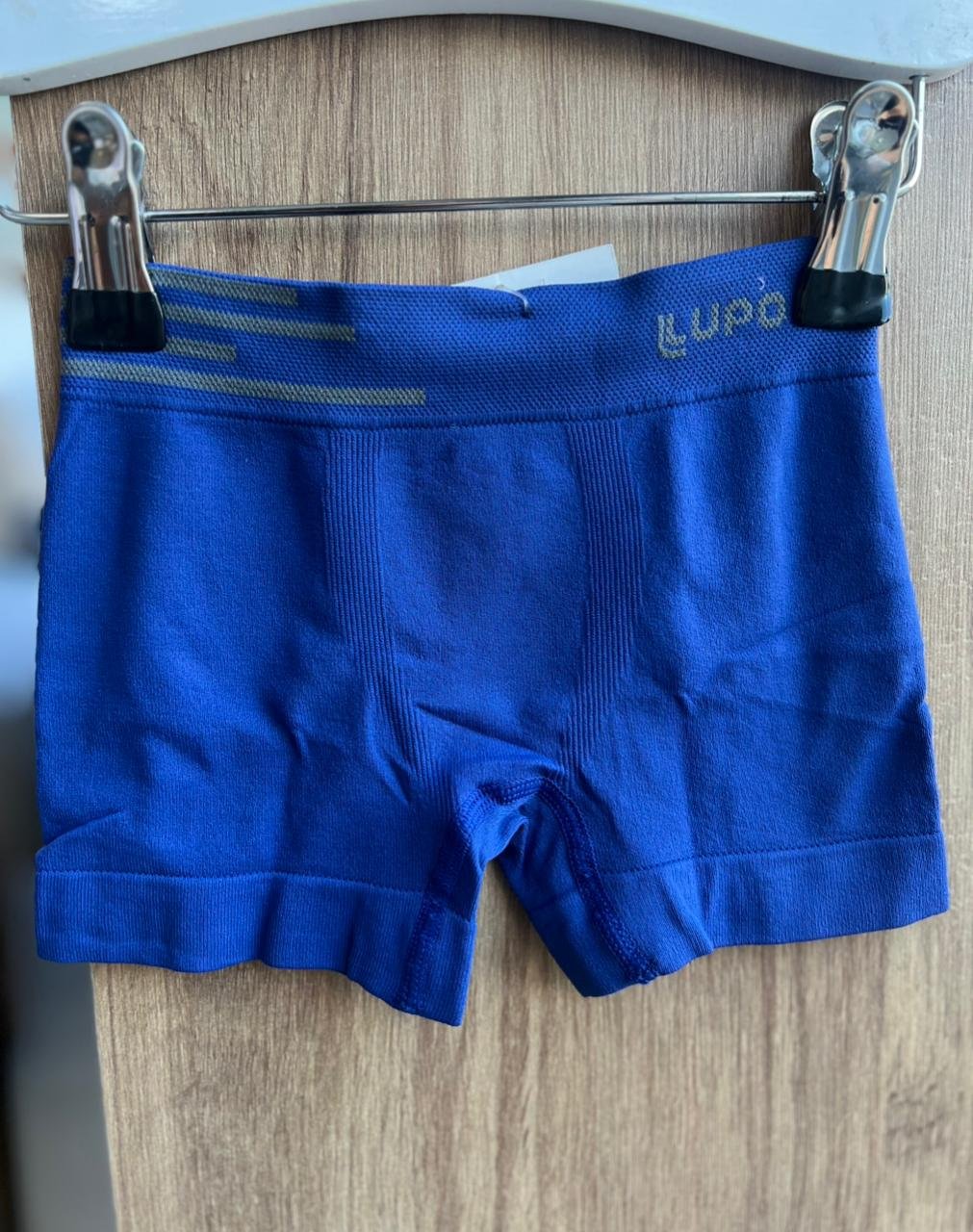 CUECA BOXER LISTRAS MICOFIBRA SEM COSTURA MENINO LUPO - AZUL