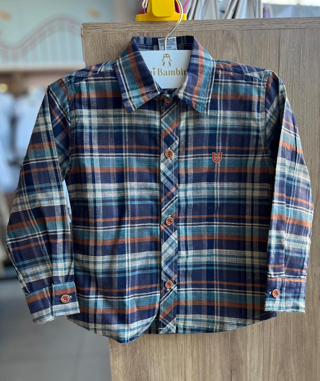 CAMISA MANGA LONGA XADREZ TINKER FESTA JUNINA MINIMALISTA MENINO LOOK JEANS - PRETO