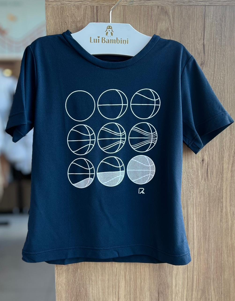 CAMISETA MANGA CURTA SPORTING DRY FIT BOLA MENINO RICHES - MARINHO