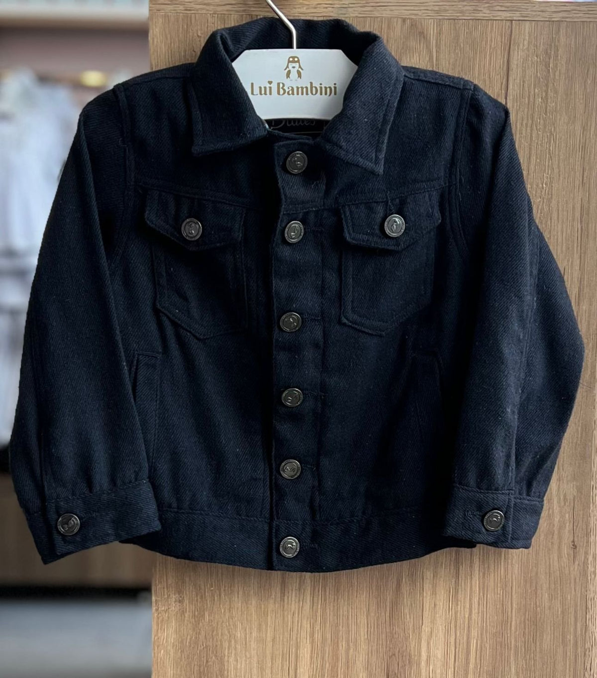 JAQUETA MANGA LONGA FLANELADA BOLSO MOLETOM MENINO DUDES - MARINHO