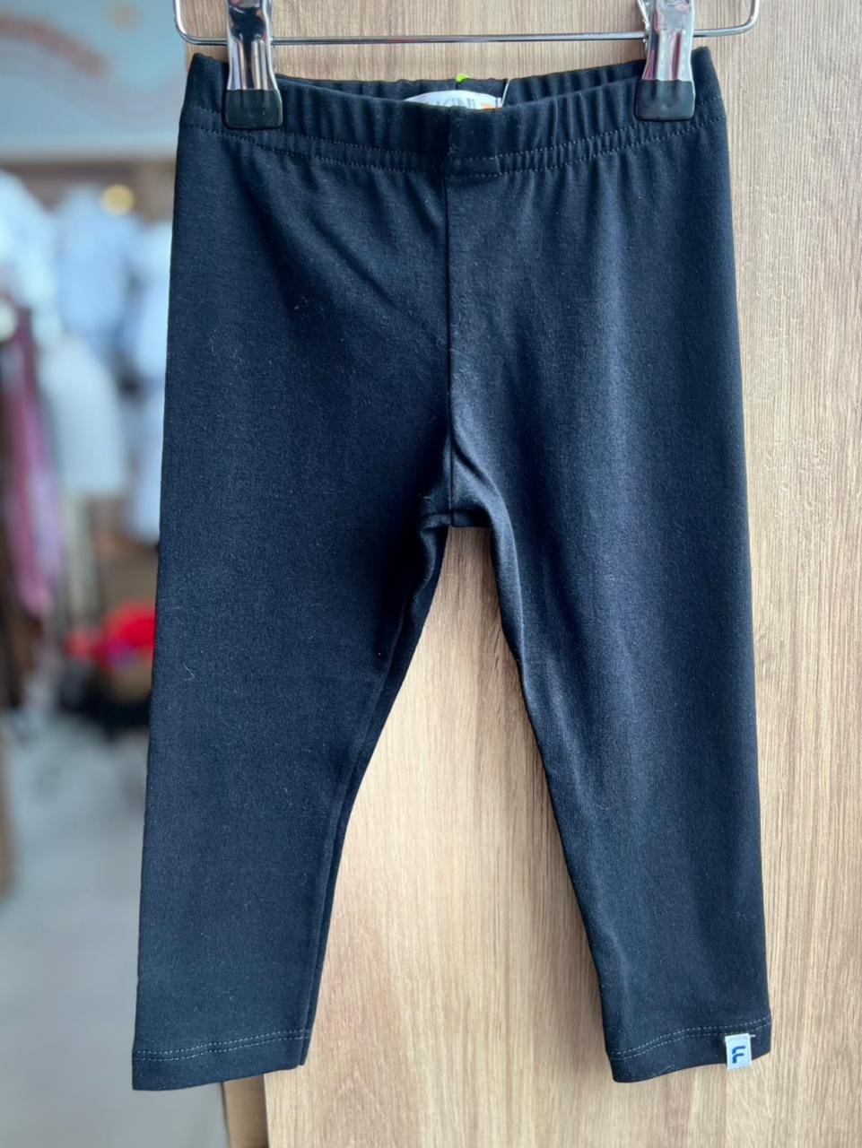 CALÇA LEGGING LISO BÁSICO MENINA FAKINI - PRETO