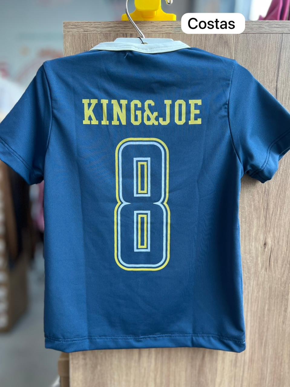 CAMISETA MANGA CURTA DRY FLEX COPA DO MUNDO BRASIL HEXA MENINO KING&JOE - MARINHO