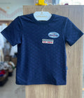 CAMISETA MANGA CURTA PATCH CARRO CORRIDA MENINO YOUCCIE - MARINHO
