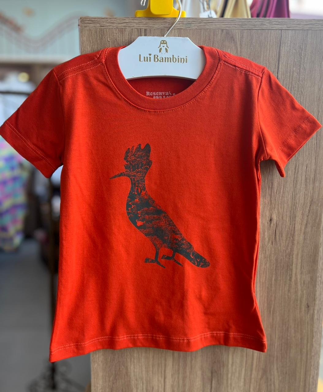 CAMISETA MANGA CURTA PICA PAU MENINO RESERVA MINI - LARANJA