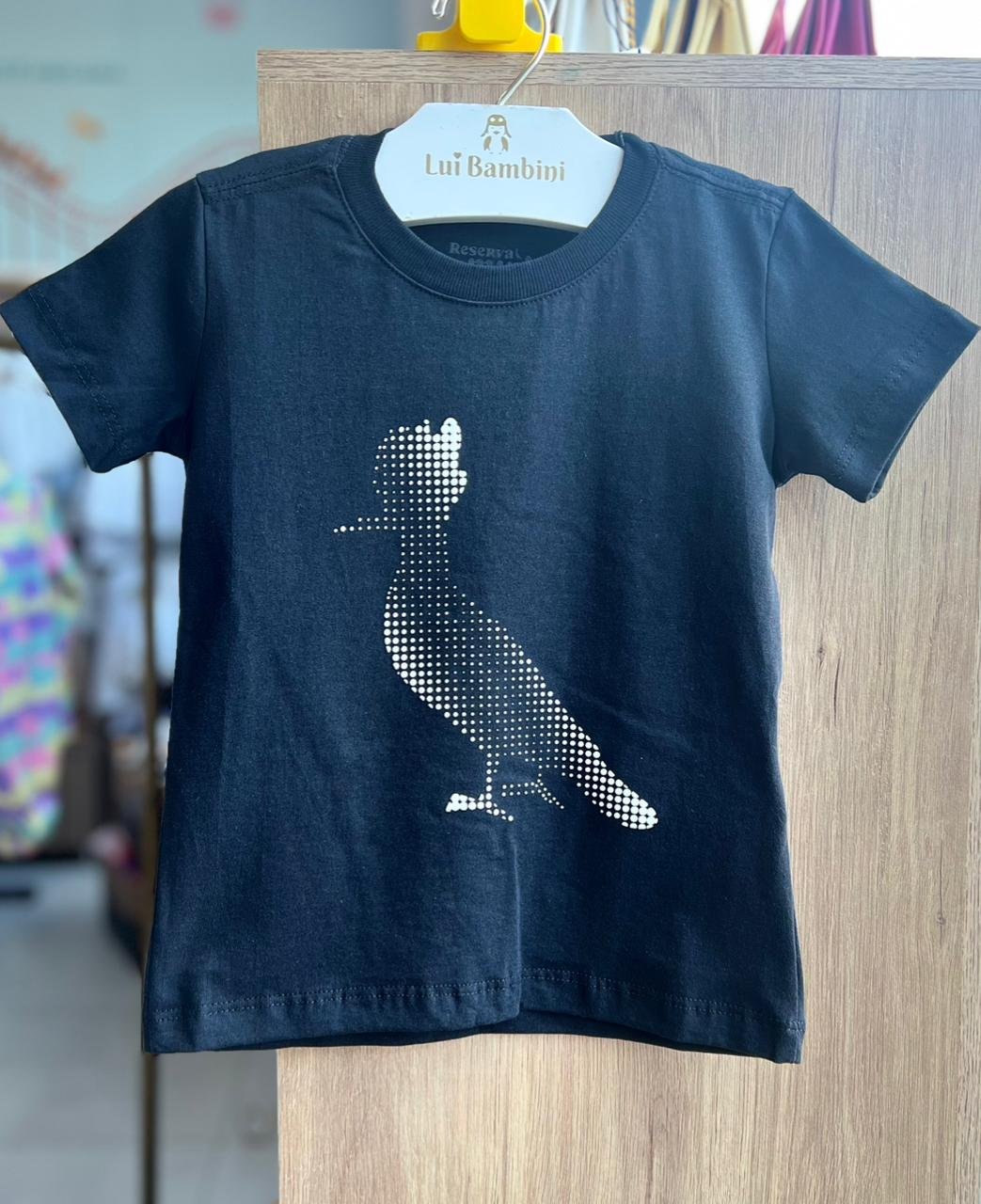 CAMISETA MANGA CURTA COSMIC PICA PAU PIXELS PONTINHOS MENINO RESERVA MINI - PRETO