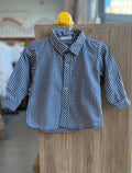CAMISA MANGA LONGA VICHY XADREZ FESTA JUNINA MENINO BARBARA KIDS - MARINHO