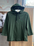 CAMISA MANGA LONGA CAPUZ HOODIE LIGHT MINIMALISTA PICA PAU MENINO RESERVA MINI - VERDE ESCURO