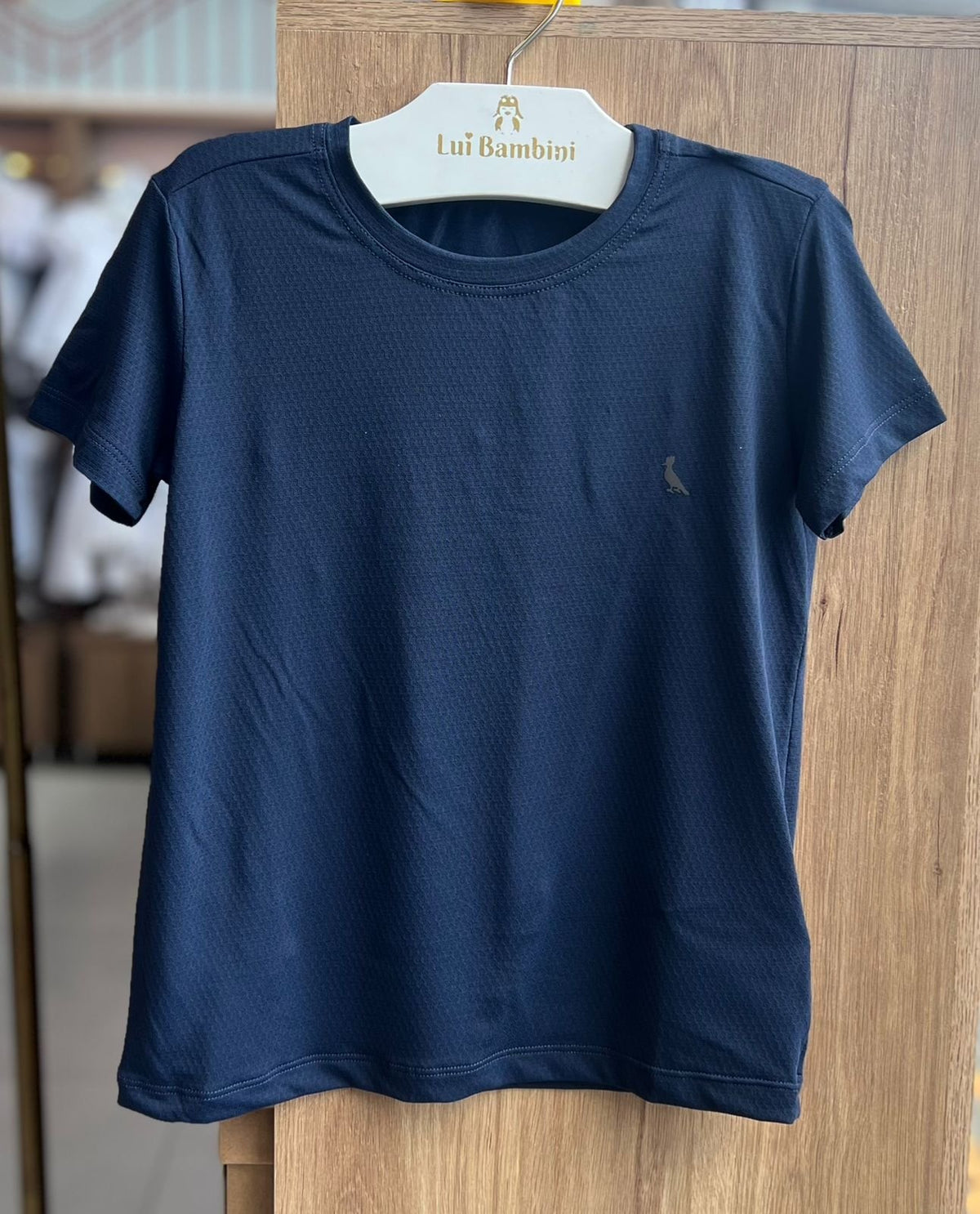 CAMISETA MANGA CURTA DRY FIT MINIMALISTA PICA PAU HOLOGRAFICO MENINO RESERVA MINI - MARINHO
