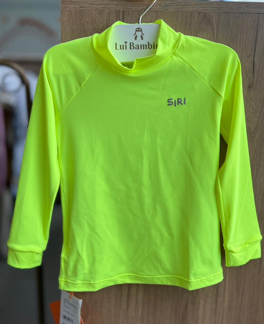 BLUSA MANGA LONGA BÁSICA PROTEÇÃO UV50+ UNISSEX SIRI - AMARELO NEON