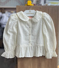 CAMISA MANGA LONGA BOTÕES POA FRESIA PIPOQUINHA MENINA LUMILU - OFF