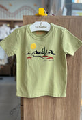 CAMISETA MANGA CURTA CACTOS DESERTO ENSOLARADO MENINO DUDES - VERDE
