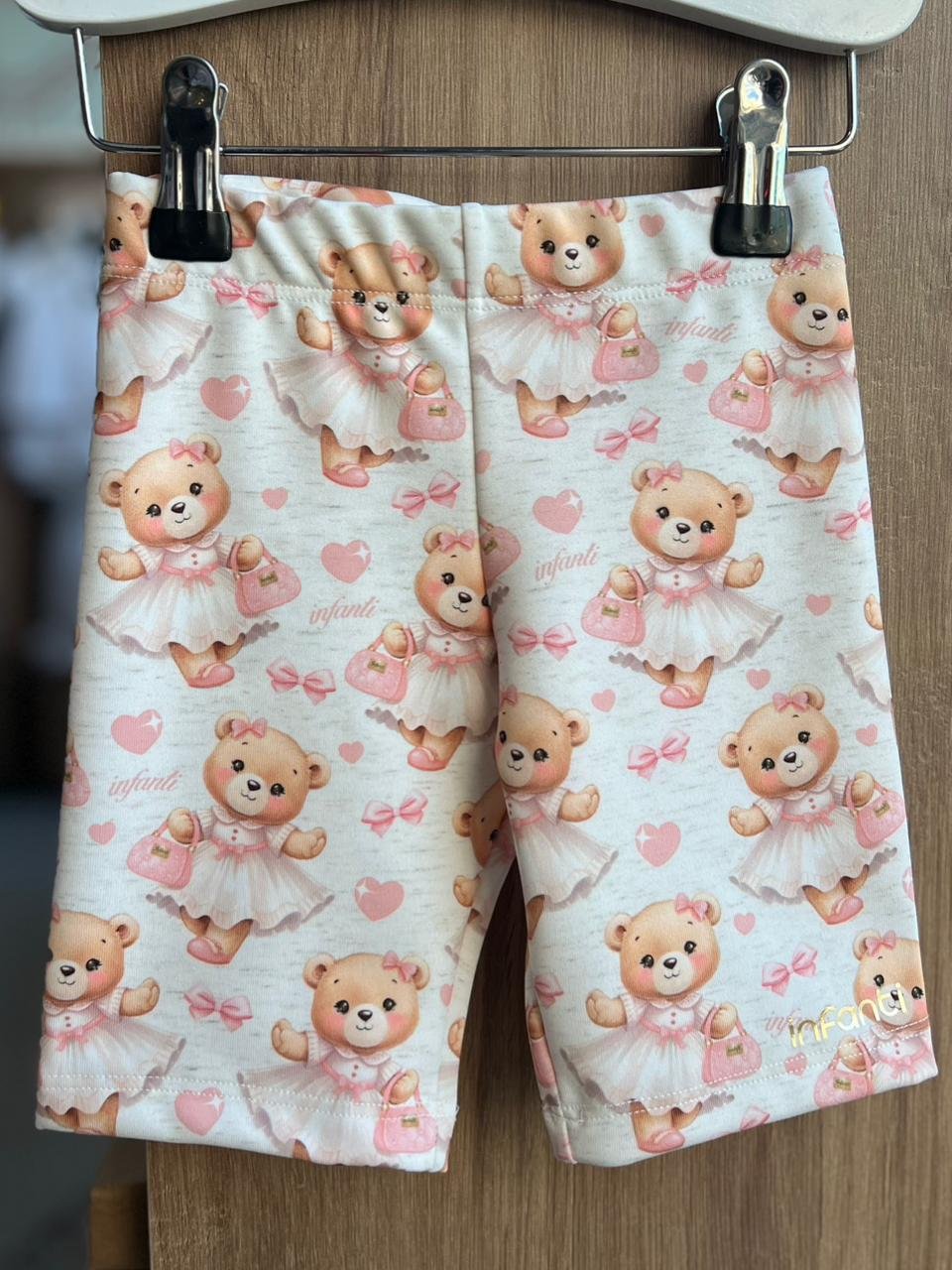 SHORT LEGGING CICLISTA MENINA INFANTI - AREIA