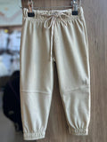 CALÇA JOGGER CORDÃO LITRAS ELÁSTICO MENINO LUC BOO - BEGE