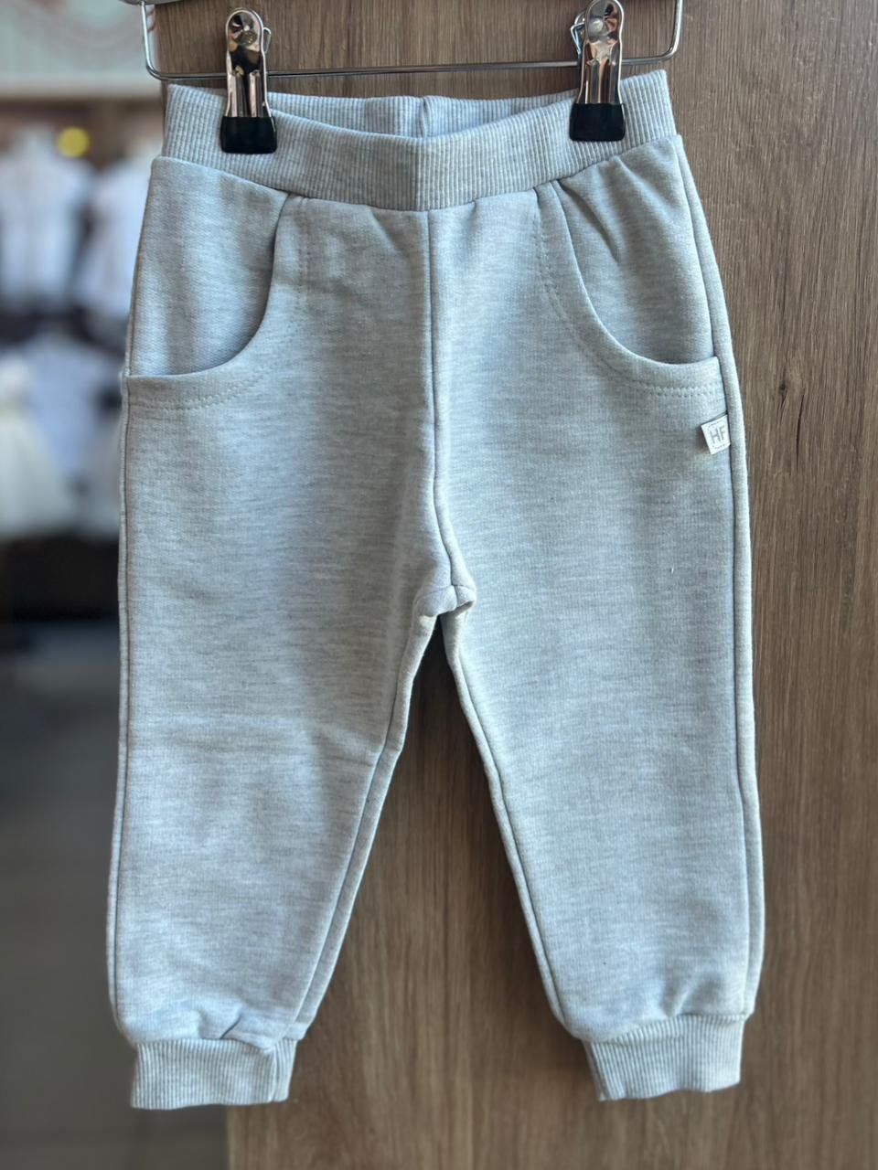 CALÇA BÁSICA ELÁSTICO CÓS MOLETOM UNISSEX HAVE FUN - MESCLA
