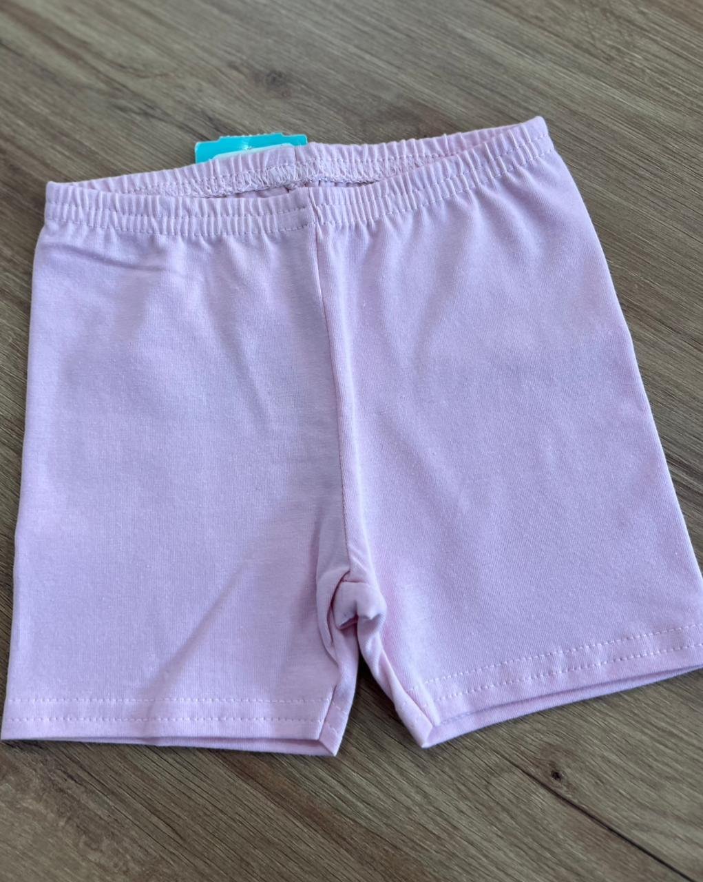 SHORT BERMUDA LEGGING CICLISTA PARA USAR EMBAIXO DA SAIA MENINA ELIAN - ROSA