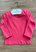 BLUSA MANGA LONGA LISA BÁSICA MENINA ELIAN - ROSA