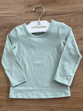 BLUSA MANGA LONGA LISA BÁSICA MENINA ELIAN - VERDE CLARO
