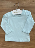 BLUSA MANGA LONGA LISA BÁSICA MENINA ELIAN - AZUL CLARO