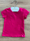 BLUSA MANGA CURTA LISA BÁSICA MENINA ELIAN - PINK