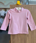 BLUSA MANGA LONGA TERMICA LISA BÁSICA MENINA ELIAN - ROSA CLARO