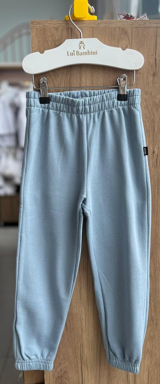 CALÇA MOLETOM ELÁSTICO CÓS BÁSICO LISO MENINO ELIAN - AZUL CLARO
