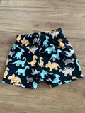 SHORT NYLON ELÁSTICO CÓS MENINO DINO DINOSSAURO MENINO PULLA BULLA - MARINHO